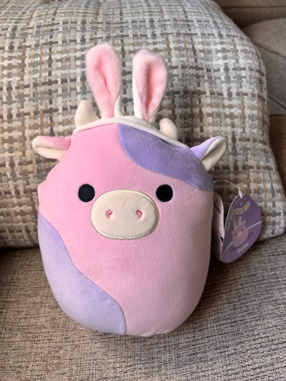 Squishmallows Easter Patty Pink Cow Plush Toy Brand New